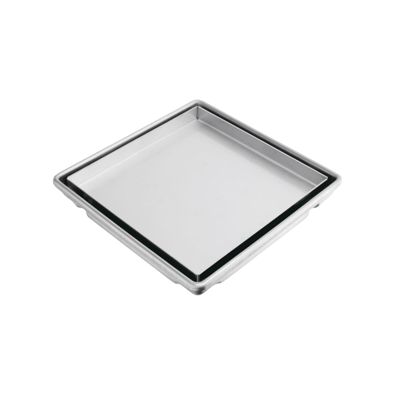 SZ118-20 200x200mm SS 304 Piletta in acciaio inox estensibile con coperchio asportabile e sifone in ABS